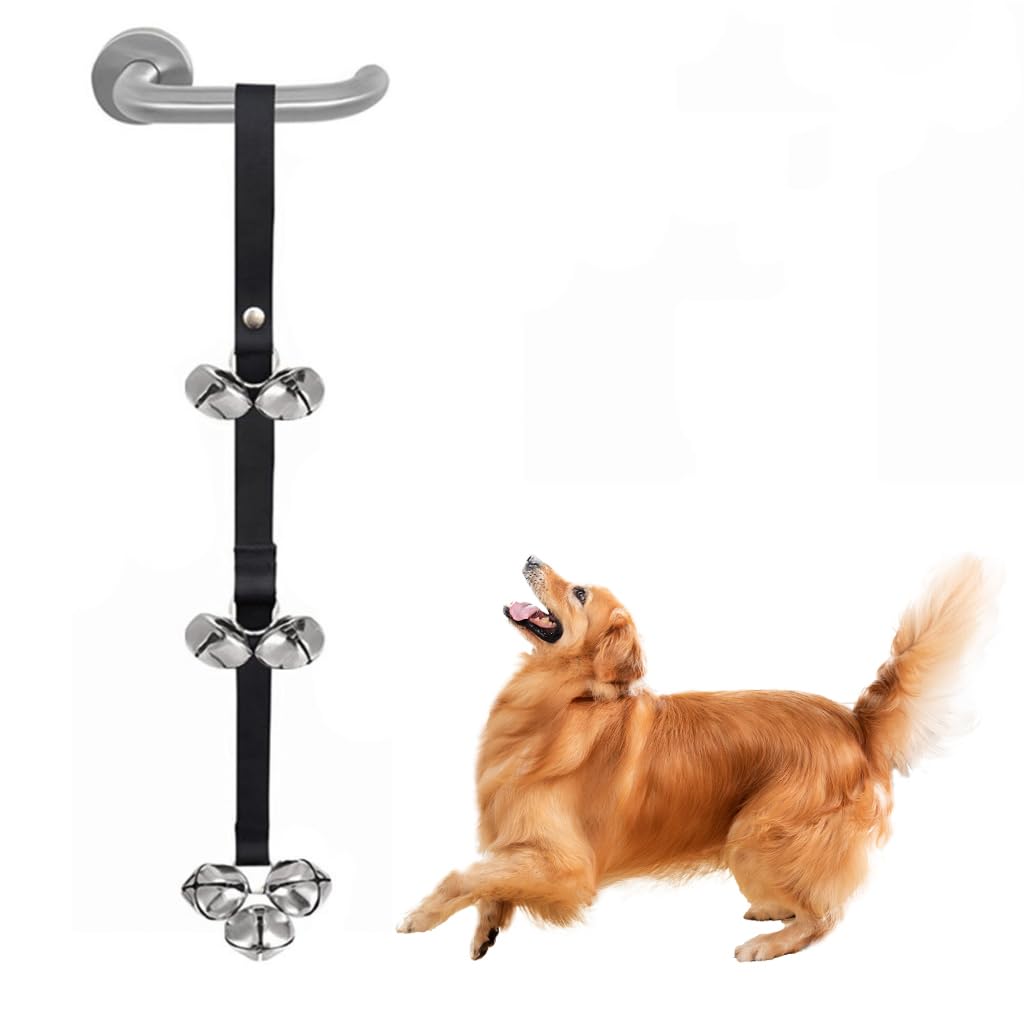 Qpets Dog Doorbell Training Bell Door Hanging Bell for Potty Training, Going Out, Simple Dog Training Bell for Behavior Training & Communication 85cm Long Training Bell for Puppies, Adult Dog Qpets Dog Doorbell Training Bell Door Hanging Bell for Potty Training, Going Out, Simple Dog Training Bell for Behavior Training & Communication 85cm Long Training Bell for Puppies, Adult Dog